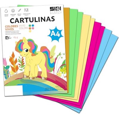 Sidi Global Market Karton A4 Leuchtende Farben 185 g Karton in intensiven Farben für Bastelarbeiten, Scrapbooking, Inkjet- und Laserdrucker, Schule und Unterricht – SIDI (leuchtende farben, 25h) Sidi Global Market Karton A4 Leuchtende Farben 185 g Karton in intensiven Farben für Bastelarbeiten, Scrapbooking, Inkjet- und Laserdrucker, Schule und Unterricht – SIDI (leuchtende farben, 25h)