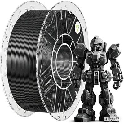 Creality Hyper PETG-CF 3D-Drucker-Filament, matte Textur, weniger Verstopfung, langlebig und robust für Außenteile, 1,75 mm, RFID-intelligenter Druck (Schwarz) Creality Hyper PETG-CF 3D-Drucker-Filament, matte Textur, weniger Verstopfung, langlebig und robust für Außenteile, 1,75 mm, RFID-intelligenter Druck (Schwarz)