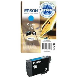 Epson 16 Cyan Pen & Crossword, Genuine, DURABrite Ultra Ink Epson 16 Cyan Pen & Crossword, Genuine, DURABrite Ultra Ink