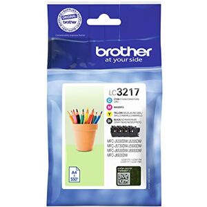 Brother Tintenpatronen LC3217C/LC3217M/LC3217Y/LC3217BK Standard-Ergiebigkeit, Cyan/Magenta/Gelb/Schwarz, Multipack Einzeln Einheitsgröße Schwarz/Cyan/Magenta/Gelb, LC3217VAL Brother Tintenpatronen LC3217C/LC3217M/LC3217Y/LC3217BK Standard-Ergiebigkeit, Cyan/Magenta/Gelb/Schwarz, Multipack Einzeln Einheitsgröße Schwarz/Cyan/Magenta/Gelb, LC3217VAL