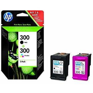 HP 300 (CN637EE) Multipack Original Druckerpatronen 1xSchwarz, 1xFarbe für Deskjet Dxxxx, Fxxxx, Photosmart C4xxx HP 300 (CN637EE) Multipack Original Druckerpatronen 1xSchwarz, 1xFarbe für Deskjet Dxxxx, Fxxxx, Photosmart C4xxx