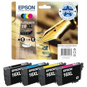 Epson 16XL Pen & Crossword Genuine Multipack, 4-colours Ink Cartridges, DURABrite Ultra Ink Epson 16XL Pen & Crossword Genuine Multipack, 4-colours Ink Cartridges, DURABrite Ultra Ink