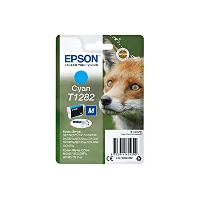 Epson Original Fuchs DURABrite T1281 Einzel-Tintenpatrone Cyan – 1 x 3,5 ml – Original Tintenpatronen für optimale Druckergebnisse Epson Original Fuchs DURABrite T1281 Einzel-Tintenpatrone Cyan – 1 x 3,5 ml – Original Tintenpatronen für optimale Druckergebnisse