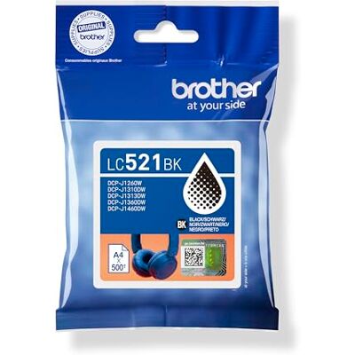 Brother Tintenpatrone LC521BK, schwarz Brother Tintenpatrone LC521BK, schwarz