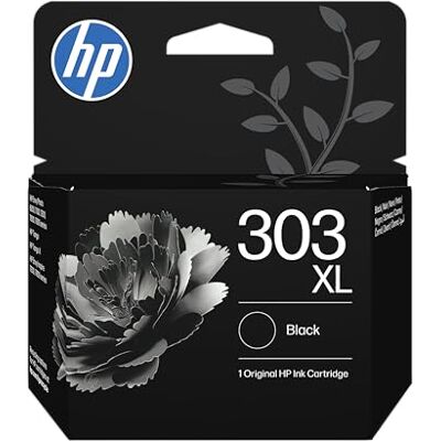 HP 303XL Schwarz Original Druckerpatrone, hohe Reichweite Tinte für Envy 6200, 7100, 7800, Envy Photo 6200, 7100, 7800, Tango, Tango X, ~600 Seiten (T6N04AE) HP 303XL Schwarz Original Druckerpatrone, hohe Reichweite Tinte für Envy 6200, 7100, 7800, Envy Photo 6200, 7100, 7800, Tango, Tango X, ~600 Seiten (T6N04AE)