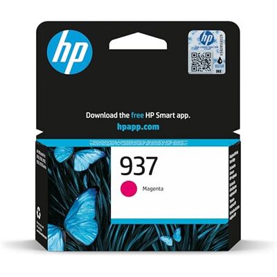 HP 937 (4S6W3NE) Magenta Original Druckerpatrone, für OfficeJet Pro 9720e; 9730e All-in-One Großformatdrucker OfficeJet Pro 91xx Drucker HP 937 (4S6W3NE) Magenta Original Druckerpatrone, für OfficeJet Pro 9720e; 9730e All-in-One Großformatdrucker OfficeJet Pro 91xx Drucker