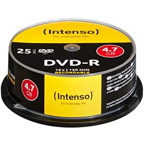 Intenso DVD-R Rohlinge 4,7GB 1x-16x 25er Spindel Cakebox kratzfest Intenso DVD-R Rohlinge 4,7GB 1x-16x 25er Spindel Cakebox kratzfest