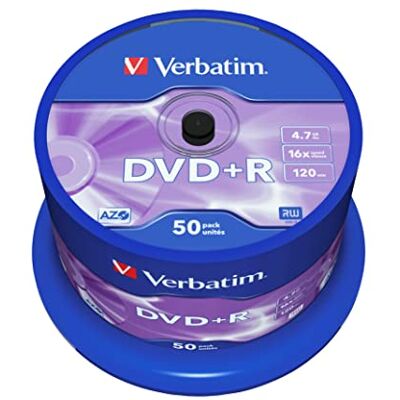 Verbatim 50 DVD+R 4.7GB 16x Printable Spindel matt Verbatim 50 DVD+R 4.7GB 16x Printable Spindel matt