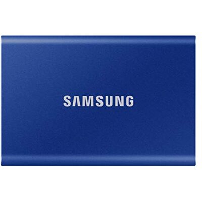 Samsung Portable SSD T7, SSD 1 TB, USB 3.2 Gen.2, 1.050 MB/s Lesen, 1.000 MB/s Schreiben, Externe SSD-Festplatte für iPhone 15 und neuer, Mac, PC, Smartphone und Spielkonsole, Blau, MU-PC1T0H/WW Samsung Portable SSD T7, SSD 1 TB, USB 3.2 Gen.2, 1.050 MB/s Lesen, 1.000 MB/s Schreiben, Externe SSD-Festplatte für iPhone 15 und neuer, Mac, PC, Smartphone und Spielkonsole, Blau, MU-PC1T0H/WW