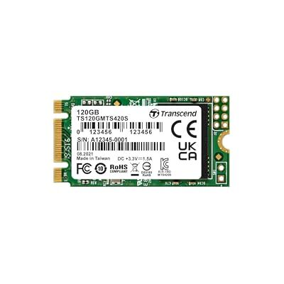 Transcend 120GB MTS420S M.2 SATA III 2242 SSD, SLC-Cache, B+M-Schlüssel Nicht kompatibel mit NVMe-Steckplätzen, internen SSDs, LDPC-Fehlerkorrektur (ECC) für Laptops und Desktop-PCs Transcend 120GB MTS420S M.2 SATA III 2242 SSD, SLC-Cache, B+M-Schlüssel Nicht kompatibel mit NVMe-Steckplätzen, internen SSDs, LDPC-Fehlerkorrektur (ECC) für Laptops und Desktop-PCs