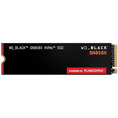 SanDisk WD_BLACK SN850X NVMe SSD 4 TB interne SSD (Gaming Speicher, PCIe Gen4-Technologie, Lesen 7.300 MB/s, Schreiben 6.600 MB/s) Schwarz SanDisk WD_BLACK SN850X NVMe SSD 4 TB interne SSD (Gaming Speicher, PCIe Gen4-Technologie, Lesen 7.300 MB/s, Schreiben 6.600 MB/s) Schwarz
