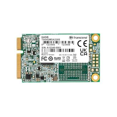 Transcend SSD 64GB MSA220S mSATA 3D NAND, SATA3 Transcend SSD 64GB MSA220S mSATA 3D NAND, SATA3
