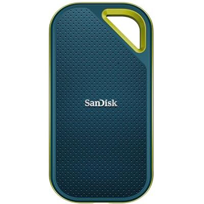 SanDisk Extreme PRO Portable SSD 2TB (up to 2000MB/s Read/Write speeds, 256 bit AES Hardware encryption, up to Three-Meter Drop Protection, IP65 Water and dust Resistance) Monterey SanDisk Extreme PRO Portable SSD 2TB (up to 2000MB/s Read/Write speeds, 256 bit AES Hardware encryption, up to Three-Meter Drop Protection, IP65 Water and dust Resistance) Monterey