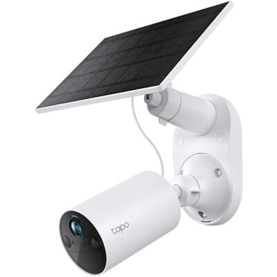 Tapo C410 KIT Solar Überwachungskamera Aussen Akku, 2K 3MP, Farbnachtsicht, MicroSD-Speicher, 6400-mAh Nicht entfernbarer Akku, Zwei-Wege-Audio, Personenerkennung, Alexa&Google Assistant, 2,4 GHz Tapo C410 KIT Solar Überwachungskamera Aussen Akku, 2K 3MP, Farbnachtsicht, MicroSD-Speicher, 6400-mAh Nicht entfernbarer Akku, Zwei-Wege-Audio, Personenerkennung, Alexa&Google Assistant, 2,4 GHz