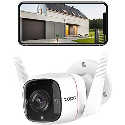TP-Link Tapo C310 Überwachungskamera Außen, WLAN IP Kamera, 3MP Hochauflösung, 30m Nachtsicht, Bewegungserkennung, IP66 wasserdicht,Alarmmeldung, Zwei Wege Audio,unterstützt Alexa & Google Assistant TP-Link Tapo C310 Überwachungskamera Außen, WLAN IP Kamera, 3MP Hochauflösung, 30m Nachtsicht, Bewegungserkennung, IP66 wasserdicht,Alarmmeldung, Zwei Wege Audio,unterstützt Alexa & Google Assistant
