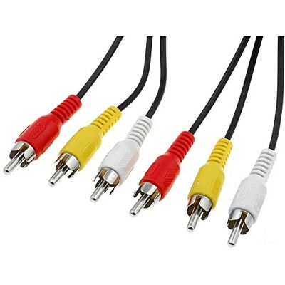 PremiumCord Cinch Kabel 10m, 3x Cinch RCA Stecker auf 3x Cinch RCA Stecker, Audio Video Verbindungskabel, Stereo , Für TV, Handys, MP3, HiFi, Farbe schwarz PremiumCord Cinch Kabel 10m, 3x Cinch RCA Stecker auf 3x Cinch RCA Stecker, Audio Video Verbindungskabel, Stereo , Für TV, Handys, MP3, HiFi, Farbe schwarz