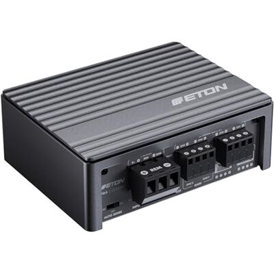 ETON PA 4 – Ultrakompakter 4-Kanal Class-D Verstärker, Auto Endstufe Digitaler Mini-Amp für PKWs & Wohnmobile, ideal bei wenig Einbauplatz, High-Level Eingänge, 2 × 45 + 2 × 80 W RMS ETON PA 4 – Ultrakompakter 4-Kanal Class-D Verstärker, Auto Endstufe Digitaler Mini-Amp für PKWs & Wohnmobile, ideal bei wenig Einbauplatz, High-Level Eingänge, 2 × 45 + 2 × 80 W RMS
