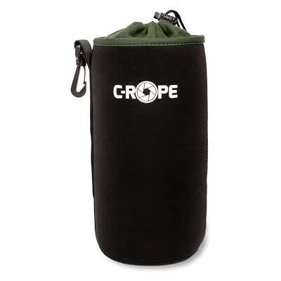 C-Rope Neopren Objektivbeutel mit Fleece-Fütterung, Objektivköcher für Objektive und Kamerazubehör, Größe XL C-Rope Neopren Objektivbeutel mit Fleece-Fütterung, Objektivköcher für Objektive und Kamerazubehör, Größe XL