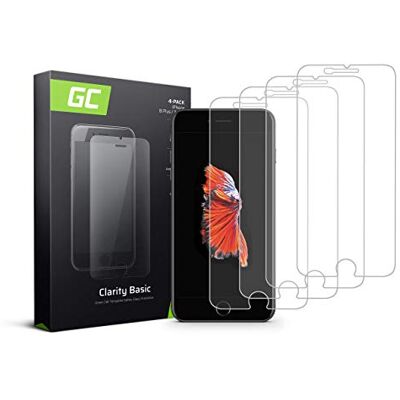 Green Cell 4 Stück Panzerglas für iPhone 6 Plus 6S Plus 7 Plus 8 Plus Displayschutzfolie Schutzfolie Schutzglas 9H Härte Glasfolie Glass Screen Protector Panzerfolie Green Cell 4 Stück Panzerglas für iPhone 6 Plus 6S Plus 7 Plus 8 Plus Displayschutzfolie Schutzfolie Schutzglas 9H Härte Glasfolie Glass Screen Protector Panzerfolie