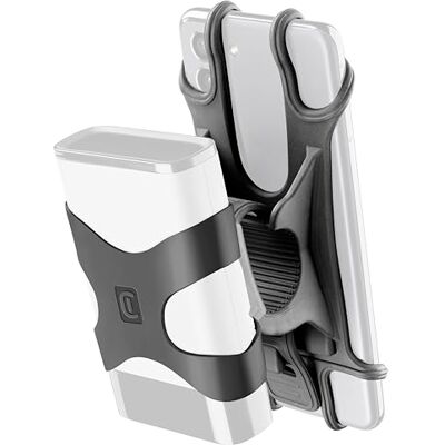 Cellular Line Rider Power Bank Halterung mit integriertem Band zum Befestigen der Powerbank am Lenker Powerbank-Gurt bis zu 13X17 cm Für Smartphones bis zu 6,7 Zoll Schwarz Cellular Line Rider Power Bank Halterung mit integriertem Band zum Befestigen der Powerbank am Lenker Powerbank-Gurt bis zu 13X17 cm Für Smartphones bis zu 6,7 Zoll Schwarz