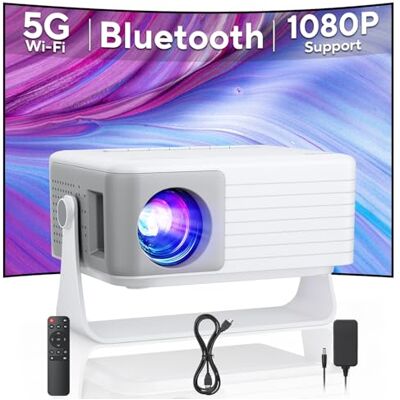 AKIYO Mini Beamer, O1 WiFi Beamer Klein 1080P with Bluetooth Auto Keystone 2026 Upgraded Beamer 360° Drehbar, 16000L Projektor für Heimkino, 50% Zoom Kompatibel mit Smartphone/TV Stick/HDMI/USB AKIYO Mini Beamer, O1 WiFi Beamer Klein 1080P with Bluetooth Auto Keystone 2026 Upgraded Beamer 360° Drehbar, 16000L Projektor für Heimkino, 50% Zoom Kompatibel mit Smartphone/TV Stick/HDMI/USB