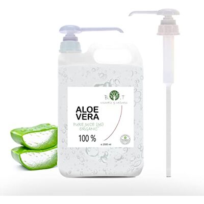 B.O.T cosmetic & wellness Bio Aloe Vera Konzentrat, 100% rein, Haut- & Haarpflege, Für DIY Kosmetik, Aloe Vera flüssig, frisch, rein und natürlich, 2000 ml B.O.T cosmetic & wellness Bio Aloe Vera Konzentrat, 100% rein, Haut- & Haarpflege, Für DIY Kosmetik, Aloe Vera flüssig, frisch, rein und natürlich, 2000 ml