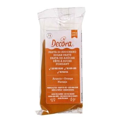 Decora 0310172 FONDANT ORANGE 100 G Decora 0310172 FONDANT ORANGE 100 G