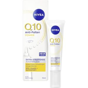 NIVEA Q10 Anti-Falten Augenpflege, Anti Aging Augencreme mit Q10, Kreatin und Glycostop, Feuchtigkeitscreme für alle Hauttypen, POWER Extra Straffend (15 ml) NIVEA Q10 Anti-Falten Augenpflege, Anti Aging Augencreme mit Q10, Kreatin und Glycostop, Feuchtigkeitscreme für alle Hauttypen, POWER Extra Straffend (15 ml)