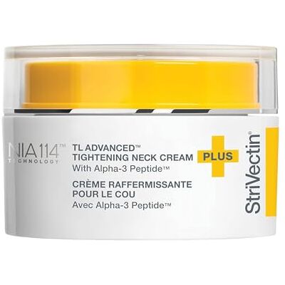 StriVectin Hals Straffung und Lift Creme Plus mit Alpha-3-Peptiden für Hals und Dekolleté, glättet Falten und feine Linien, und sorgt für weiche, glatte Haut StriVectin Hals Straffung und Lift Creme Plus mit Alpha-3-Peptiden für Hals und Dekolleté, glättet Falten und feine Linien, und sorgt für weiche, glatte Haut