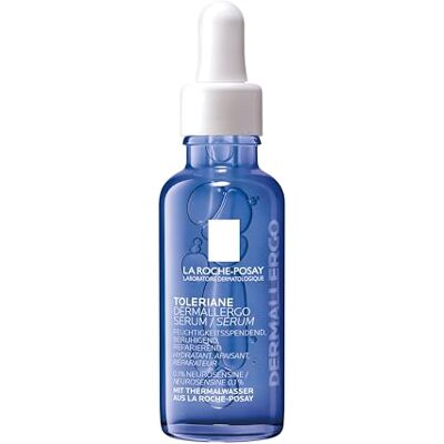 La Roche-Posay Toleriane Dermallergo, Beruhigendes Serum, für allergische Haut, beruhigende und reparierende Wirkung, reduzierte Trockenheit und Juckreiz, mit Neurosensinen und Glycerin, 30 ml La Roche-Posay Toleriane Dermallergo, Beruhigendes Serum, für allergische Haut, beruhigende und reparierende Wirkung, reduzierte Trockenheit und Juckreiz, mit Neurosensinen und Glycerin, 30 ml
