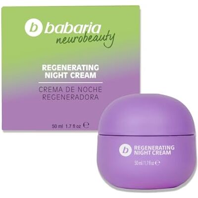 Babaria Neurobeauty Regenerierende Nachtcreme, 50 ml, für Damen und Herren, Feuchtigkeitsspendend, 24 Stunden, Anti-Aging, empfindliche Haut, beruhigender Lavendel, leichte Textur, Nachtpflege Babaria Neurobeauty Regenerierende Nachtcreme, 50 ml, für Damen und Herren, Feuchtigkeitsspendend, 24 Stunden, Anti-Aging, empfindliche Haut, beruhigender Lavendel, leichte Textur, Nachtpflege
