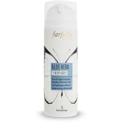 farfalla Aloe Vera Allover-Gel 150ml Intensive Feuchtigkeitspflege Naturkosmetik Duschgel 100% zertifizierte Naturkosmetik NaTrue Vegan & Dermatologisch Getestet farfalla Aloe Vera Allover-Gel 150ml Intensive Feuchtigkeitspflege Naturkosmetik Duschgel 100% zertifizierte Naturkosmetik NaTrue Vegan & Dermatologisch Getestet