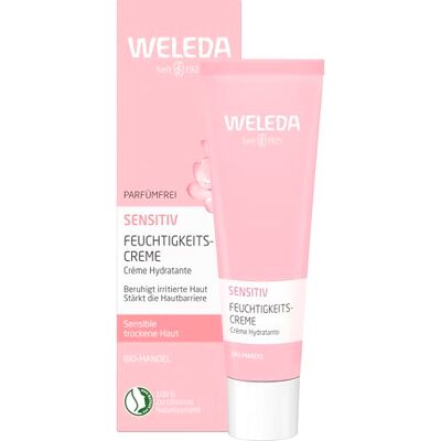WELEDA Bio Mandel Sensitiv Feuchtigkeitscreme unparfümierte Naturkosmetik Feuchtigkeitspflege Gesichtscreme beruhigt sensible, trockene Haut & sorgt für einen gesunden Teint (1x 30 ml) WELEDA Bio Mandel Sensitiv Feuchtigkeitscreme unparfümierte Naturkosmetik Feuchtigkeitspflege Gesichtscreme beruhigt sensible, trockene Haut & sorgt für einen gesunden Teint (1x 30 ml)
