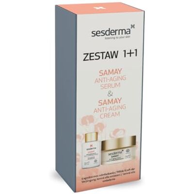 SESDERMA Weihnachtsset: Anti-aging Samay Creme 50 ml & Serum 30 ml – für sensible Haut mit sichtbaren Anzeichen der Hautalterung SESDERMA Weihnachtsset: Anti-aging Samay Creme 50 ml & Serum 30 ml – für sensible Haut mit sichtbaren Anzeichen der Hautalterung