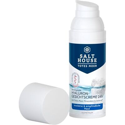Salthouse Totes Meer Therapie Hyaluron-Gesichtscreme 24h, Wirkstoff Defensil® für trockene & empfindliche Haut, 50ml Salthouse Totes Meer Therapie Hyaluron-Gesichtscreme 24h, Wirkstoff Defensil® für trockene & empfindliche Haut, 50ml
