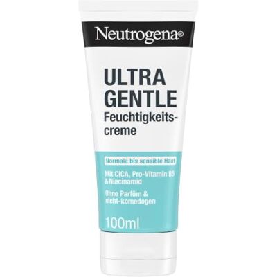 Neutrogena Ultra Gentle Feuchtigkeitscreme Für Empfindliche Haut Mit CICA Niacinamid Und Vitamin B5 Parfümfrei Nicht Komedogen 100 ml Neutrogena Ultra Gentle Feuchtigkeitscreme Für Empfindliche Haut Mit CICA Niacinamid Und Vitamin B5 Parfümfrei Nicht Komedogen 100 ml