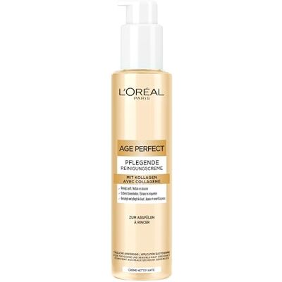 L'Oreal Paris L'Oréal Paris Kollagen Experte Nährende Reinigungscreme, Creme-zu-Schaum-Reiniger für eine sanfte Reinigung und Pflege der Haut, Age Perfect, 150 ml L'Oreal Paris L'Oréal Paris Kollagen Experte Nährende Reinigungscreme, Creme-zu-Schaum-Reiniger für eine sanfte Reinigung und Pflege der Haut, Age Perfect, 150 ml