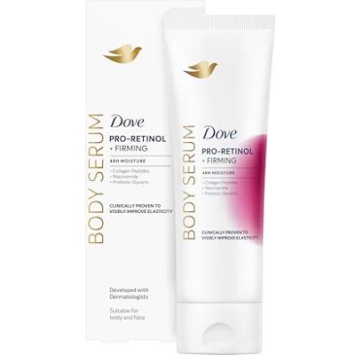 Dove Feuchtigkeitsserum Pro-Retinol Firming, Für Alle Hauttypen, 48H Feuchtigkeit, Elastische und Gestraffte Haut, Mit Kollagenpeptiden, Präbiotischem Glycerin und Niacinamid, 200 ml Dove Feuchtigkeitsserum Pro-Retinol Firming, Für Alle Hauttypen, 48H Feuchtigkeit, Elastische und Gestraffte Haut, Mit Kollagenpeptiden, Präbiotischem Glycerin und Niacinamid, 200 ml