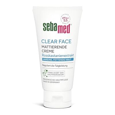 Sebamed Clear Face Unreine Haut Mattierende Tagescreme, für unreine und fettende Haut, reguliert die Talgbildung, hat einen mattierenden Effekt und hilft, wirksam gegen Hautunreinheiten vorzubeugen Sebamed Clear Face Unreine Haut Mattierende Tagescreme, für unreine und fettende Haut, reguliert die Talgbildung, hat einen mattierenden Effekt und hilft, wirksam gegen Hautunreinheiten vorzubeugen