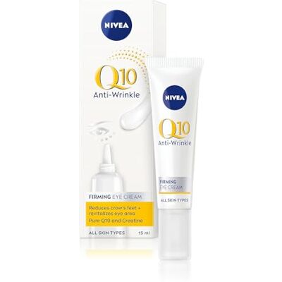 NIVEA Q10 Power Anti-Aging Augencreme mit Anti-Falten Straffende Kraft, Augencreme für Linien und Falten und Augenringe, kraftvolle Augencreme,15ml (1er Pack) NIVEA Q10 Power Anti-Aging Augencreme mit Anti-Falten Straffende Kraft, Augencreme für Linien und Falten und Augenringe, kraftvolle Augencreme,15ml (1er Pack)