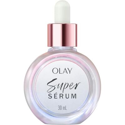 Olay Super Serum 5-in-1 Vorteile, Feuchtigkeitsspendendes Gesichtsserum 30ml, Mit Vitamin C, Niacinamid, Kollagenpeptiden und Vitamin E, Strahlende, Festere und Glattere Haut, Leichte Formel Olay Super Serum 5-in-1 Vorteile, Feuchtigkeitsspendendes Gesichtsserum 30ml, Mit Vitamin C, Niacinamid, Kollagenpeptiden und Vitamin E, Strahlende, Festere und Glattere Haut, Leichte Formel