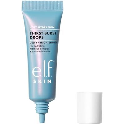 e.l.f. SKIN Holy Hydration! Thirst Burst Drops Mini, Glow-Serum mit Sofort-Effekt, mit Hyaluronsäure, vegan und tierversuchsfrei e.l.f. SKIN Holy Hydration! Thirst Burst Drops Mini, Glow-Serum mit Sofort-Effekt, mit Hyaluronsäure, vegan und tierversuchsfrei