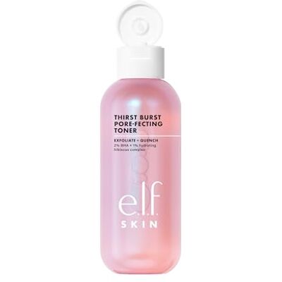 e.l.f. Thirst Burst Pore-fecting Toner, spendet Feuchtigkeit, exfoliert, glättet, polstert auf und verfeinert die Poren, mit Salicylsäure, vegan und tierversuchsfrei e.l.f. Thirst Burst Pore-fecting Toner, spendet Feuchtigkeit, exfoliert, glättet, polstert auf und verfeinert die Poren, mit Salicylsäure, vegan und tierversuchsfrei