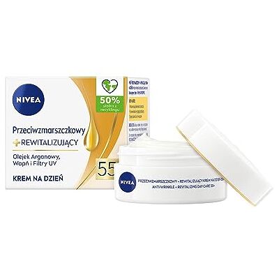 NIVEA Anti-Falten + Revitalisierende Gesichtscreme für Tag 55+, SPF 15, 50ml NIVEA Anti-Falten + Revitalisierende Gesichtscreme für Tag 55+, SPF 15, 50ml