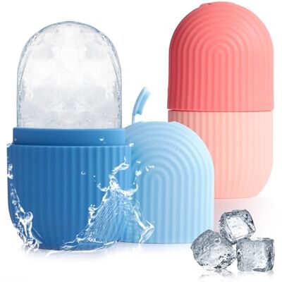 AiQInu Ice Roller 2 Stück,Eisroller Gesicht Auge Massagegerät, Eis Gesichtsroller Silikon Wiederverwendbares, schrumpft Poren, Anti-Falten,verbessert die Elastizität der Haut, reduziert Schwellungen AiQInu Ice Roller 2 Stück,Eisroller Gesicht Auge Massagegerät, Eis Gesichtsroller Silikon Wiederverwendbares, schrumpft Poren, Anti-Falten,verbessert die Elastizität der Haut, reduziert Schwellungen