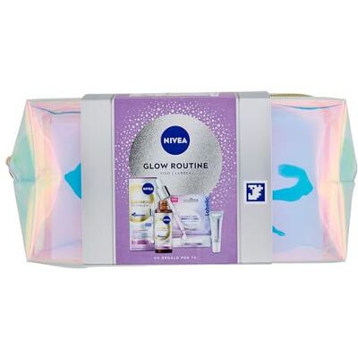 NIVEA Glow Routine Geschenkset für Damen, Geschenkset für Frauen mit Luminous630 Skin Glow Gesichtsserum für Sofortige Leuchtkraft 30 ml, Labello Lippenpflegestift Glowy Lips 10 ml und kostenlose NIVEA Glow Routine Geschenkset für Damen, Geschenkset für Frauen mit Luminous630 Skin Glow Gesichtsserum für Sofortige Leuchtkraft 30 ml, Labello Lippenpflegestift Glowy Lips 10 ml und kostenlose