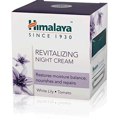 Himalaya Herbals Revitalizing Night Cream to Boosts Skin Oxygen, Removes Dullness, Dark Spots, Uneven Skin Tone, Replenishes Skin Moisture Overnight, Non-Oily Face Cream -50g Himalaya Herbals Revitalizing Night Cream to Boosts Skin Oxygen, Removes Dullness, Dark Spots, Uneven Skin Tone, Replenishes Skin Moisture Overnight, Non-Oily Face Cream -50g