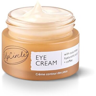 UPCIRCLE Augencreme mit Kaffee und Hyaluronsäure 15ml Für Augenringe, Schwellungen und Falten Glycerin, Ahornrinde + Gurkenextrakt natürlich, vegan + ohne Tierversuche UPCIRCLE Augencreme mit Kaffee und Hyaluronsäure 15ml Für Augenringe, Schwellungen und Falten Glycerin, Ahornrinde + Gurkenextrakt natürlich, vegan + ohne Tierversuche