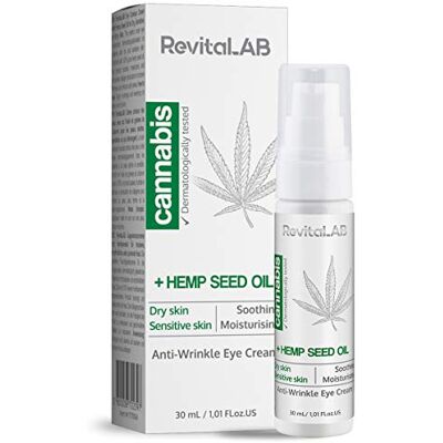 RevitaLAB Cannabis-Anti-Falten-Augencreme für glatte Konturen, empfindliche Haut, dermatologisch getestet 30 ml RevitaLAB Cannabis-Anti-Falten-Augencreme für glatte Konturen, empfindliche Haut, dermatologisch getestet 30 ml