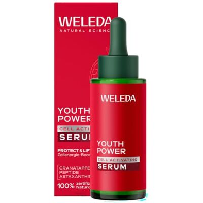 WELEDA Bio Youth Power Cell Activating Serum Granatapfel & Astaxanthin Naturkosmetik Anti Falten Gesichtspflege Serum für sofort spürbar glattere Haut- mindert Falten & strafft (vegan, 30ml) WELEDA Bio Youth Power Cell Activating Serum Granatapfel & Astaxanthin Naturkosmetik Anti Falten Gesichtspflege Serum für sofort spürbar glattere Haut- mindert Falten & strafft (vegan, 30ml)